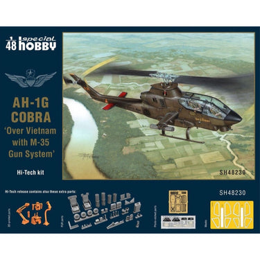 Special Hobby 48230 1/48 AH-1G Cobra Over Vietnam with M-35 Gun System Hi-Tech Kit